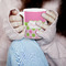 Pink & Green Dots 11oz Coffee Mug - LIFESTYLE