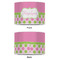 Pink & Green Dots 12" Drum Lampshade - APPROVAL (Poly Film)