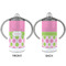 Pink & Green Dots 12 oz Stainless Steel Sippy Cups - APPROVAL