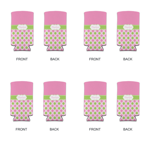 Pink & Green Dots 12oz Tall Can Sleeve - Set of 4 - APPROVAL