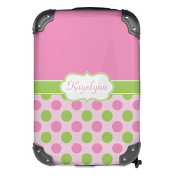Pink & Green Dots Kids Hard Shell Backpack (Personalized)