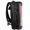 Pink & Green Dots 13" Hard Shell Backpacks - Side View