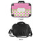 Pink & Green Dots 15" Hard Shell Briefcase - APPROVAL