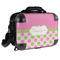 Pink & Green Dots 15" Hard Shell Briefcase - FRONT