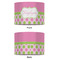 Pink & Green Dots 16" Drum Lampshade - APPROVAL (Fabric)