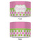 Pink & Green Dots 16" Drum Lampshade - APPROVAL (Poly Film)