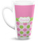 Pink & Green Dots 16 Oz Latte Mug - Front