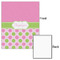 Pink & Green Dots 16x20 - Matte Poster - Front & Back