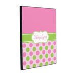 Pink & Green Dots Wood Prints (Personalized)