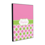 Pink & Green Dots Wood Prints (Personalized)