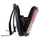 Pink & Green Dots 18" Hard Shell Backpacks - SIDE OPEN