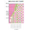 Pink & Green Dots 2'x3' Indoor Area Rugs - Size Chart