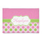 Pink & Green Dots Patio Rug (Personalized)