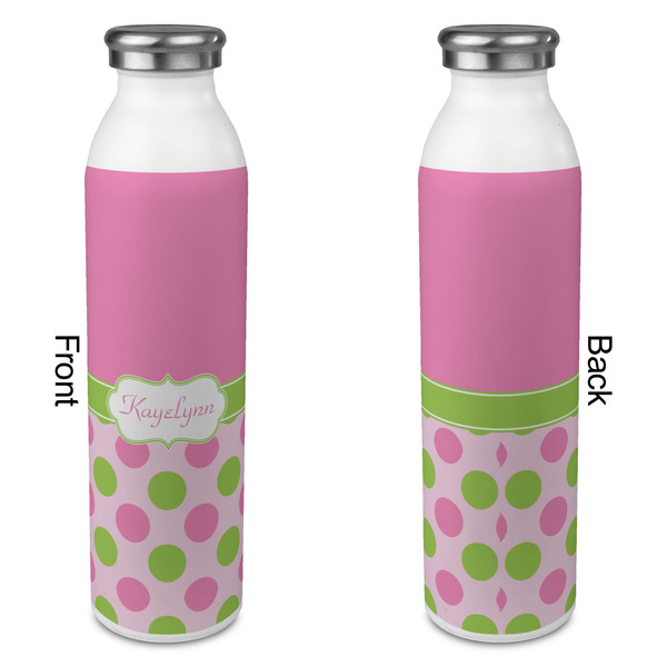 Pink & Green Dots 20oz Water Bottles - Full Print - Approval