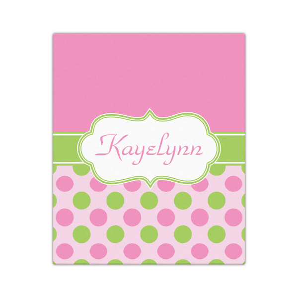 Pink & Green Dots 20x24 - Canvas Print - Front View