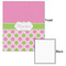 Pink & Green Dots 20x24 - Matte Poster - Front & Back