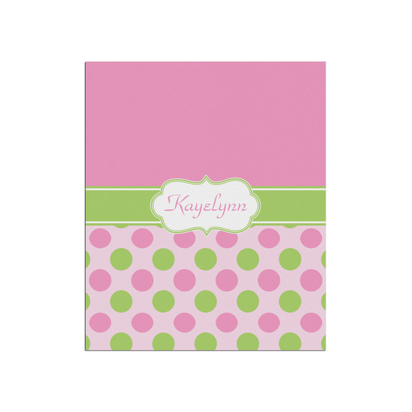 Custom Pink & Green Dots Poster - Matte - 20x24 (Personalized)