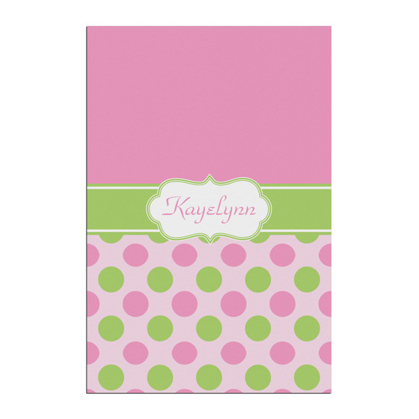 Custom Pink & Green Dots Posters - Matte - 20x30 (Personalized)