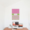 Pink & Green Dots 20x30 - Matte Poster - On the Wall