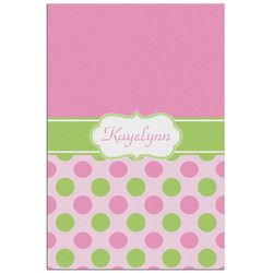 Pink & Green Dots Poster - Matte - 24x36 (Personalized)