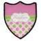Pink & Green Dots 3 Point Shield