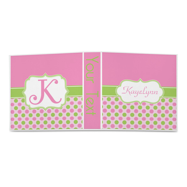 Pink & Green Dots 3-Ring Binder Approval- 2in