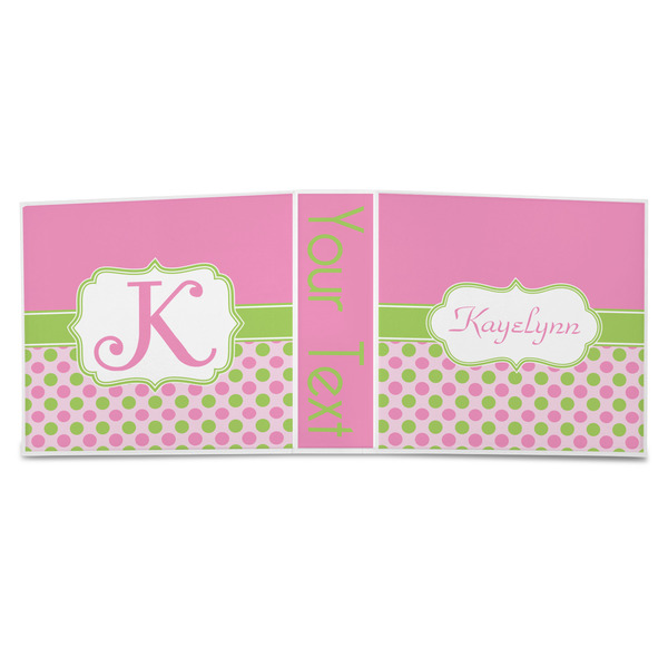 Pink & Green Dots 3-Ring Binder Approval- 3in