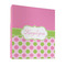 Pink & Green Dots 3 Ring Binders - Full Wrap - 1" - FRONT