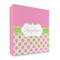 Pink & Green Dots 3 Ring Binders - Full Wrap - 2" - FRONT