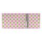 Pink & Green Dots 3 Ring Binders - Full Wrap - 3" - OPEN INSIDE
