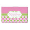 Pink & Green Dots 3' x 5' Patio Rug (Personalized)