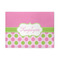 Pink & Green Dots Area Rug (Personalized)