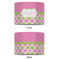 Pink & Green Dots 8" Drum Lampshade - APPROVAL (Fabric)