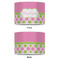 Pink & Green Dots 8" Drum Lampshade - APPROVAL (Poly Film)