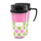 Pink & Green Dots Acrylic Travel Mug (Personalized)