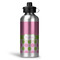 Pink & Green Dots Aluminum Water Bottle