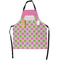 Pink & Green Dots Apron With Pockets w/ Name or Text