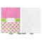 Pink & Green Dots Baby Blanket (Single Side - Printed Front, White Back)