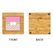Pink & Green Dots Bamboo Trivet with 6" Tile - APPROVAL
