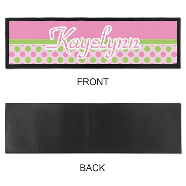 Pink & Green Dots Bar Mat - Large - APPROVAL
