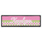 Pink & Green Dots Bar Mat - Large - FRONT