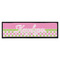Pink & Green Dots Bar Mat (Personalized)