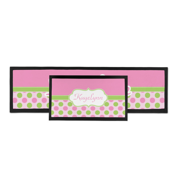 Pink & Green Dots Bar Mat - Parent Main