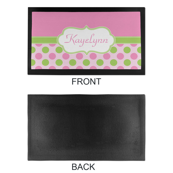 Pink & Green Dots Bar Mat - Small - APPROVAL