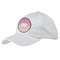 Pink & Green Dots Baseball Cap - White (Personalized)