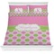 Pink & Green Dots Comforter Set - Full / Queen (Personalized)