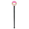 Pink & Green Dots Black Plastic 7" Stir Stick - Round - Single Stick