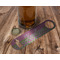 Pink & Green Dots Bottle Opener - In Use