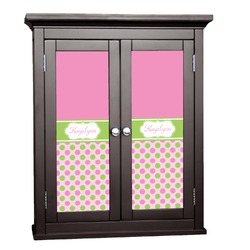 Pink & Green Dots Cabinet Decal - Medium (Personalized)