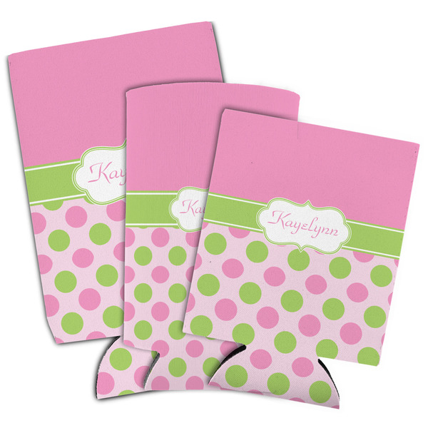 Pink & Green Dots Can Coolers - PARENT/MAIN